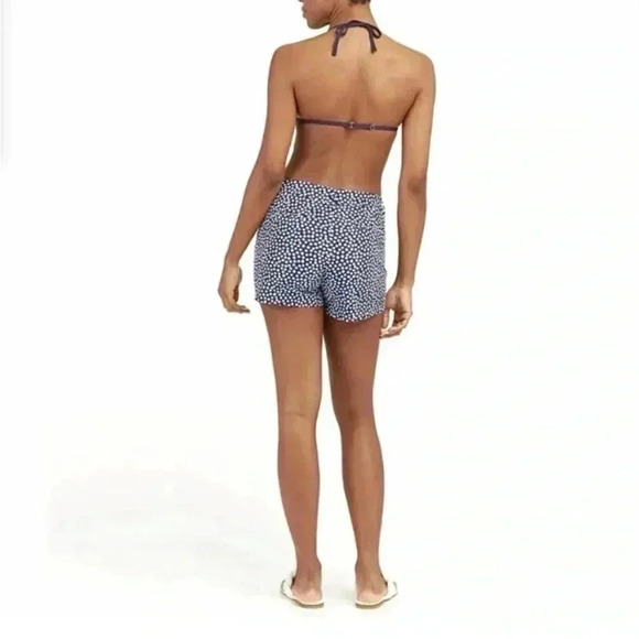 SPANX Sunshine Short 6" Womens Boat Beach Board Navy painted dot Swim Large NWT - Picture 5 of 10